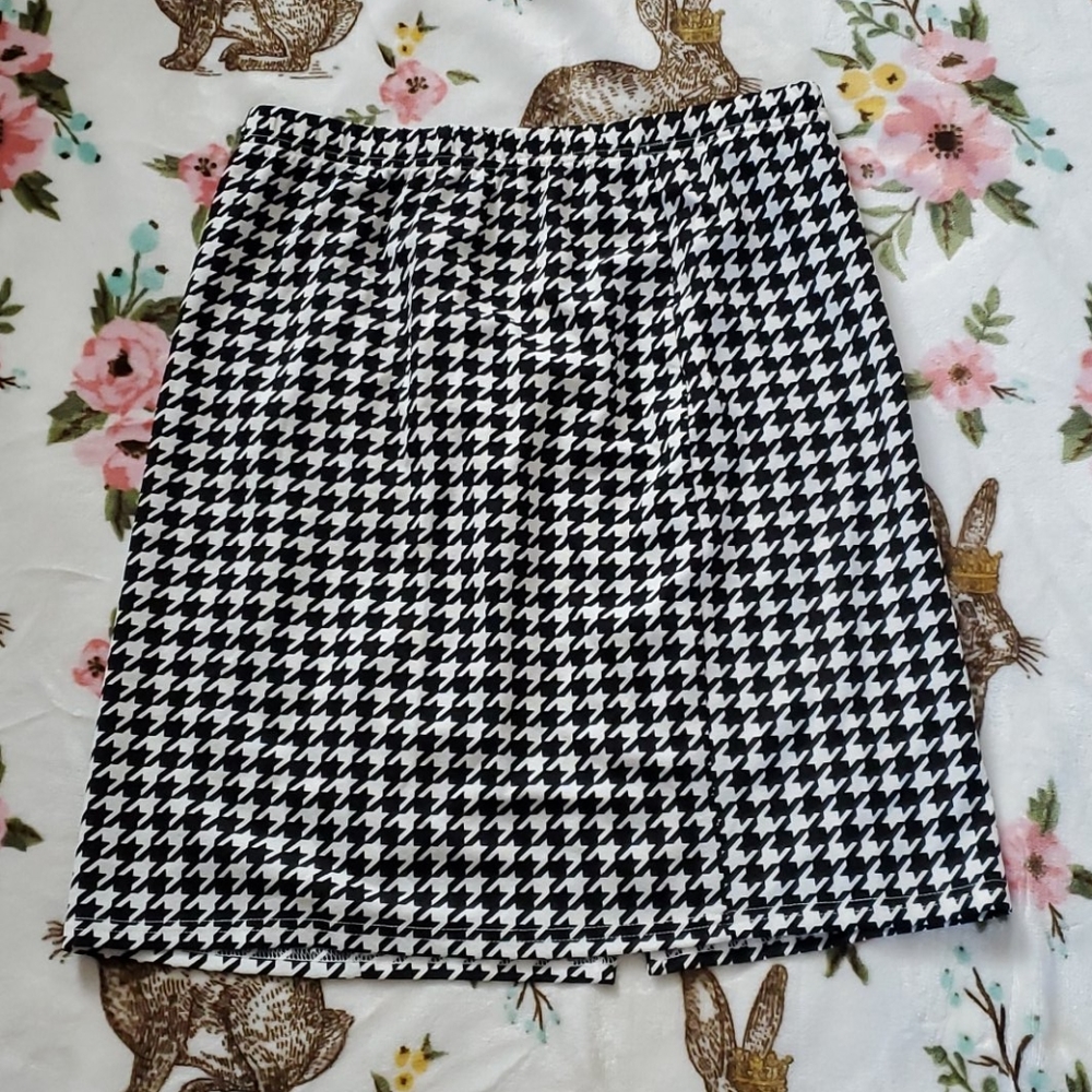 SHEIN|| Houndstooth Print Skirt